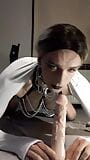 Deepthroat-Praxis für Goth-Sissy snapshot 5