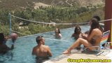 Tatiana Kush outdoors in amateur group fucked snapshot 1