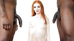Interracial double penetration with Maya Kendrick