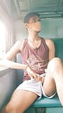 Indian Desi gay sex in public train snapshot 14