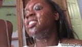 Black babe Brown Sugar glazed with white cum snapshot 10