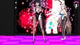 Asuna x Karin Dancing - terno de coelho sexy com meia-calça (3D HENTAI) snapshot 3