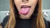 close-up saliva play and dildo deepthroat snapshot 1