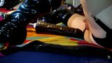 Fi-Fi in Black with Fucking Machine 12 x 3 Dildo Side snapshot 2