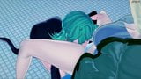 Futa tatsumaki knullar tsunad, kommer inuti henne. trap hentai. snapshot 2