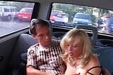 Busty and old German slut eating warm cum in the back of the car snapshot 19