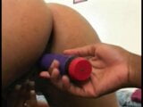 Lesbian Nubian goddesses licks clit and fucks with vibrators snapshot 16