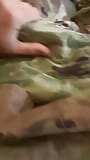 Horny army soldier gets his cock hard and rubs himself in uniform snapshot 1