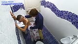 Austin Powers and bald girl have a sex in a public toilet snapshot 10