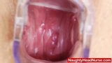 closeups internal pussy speculum naughty nurse uniform gapin snapshot 14