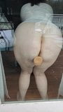 Hairy wife fucked herself on patio door snapshot 14