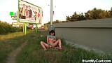 I hunt my cunt - 18yo girl Misha Dull wanks next to a highway snapshot 3