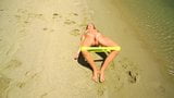 alice stretching naked at the beach snapshot 4