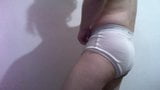 Dancing and showing off my full rise white Jockey Y-fronts snapshot 15