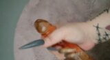 Dildo HandJob with extrem Long nails snapshot 1