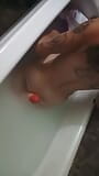 Bath time getting realy horny so i fuck myself real good snapshot 1