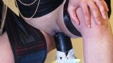 machine fucked by the small black dildo - hanging snapshot 10