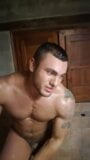 Muscle hunk at shower snapshot 1