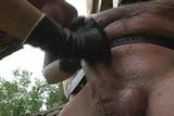 Handjob with leather gloves very hot snapshot 16
