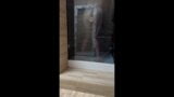 Anal masturbation in the shower with huge dildo snapshot 6