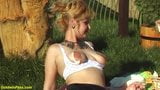 hairy step mom has rough outdoor fuck snapshot 3