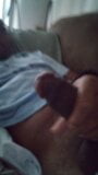 Black dick unleashes load solo on sofa snapshot 10