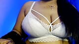 Solo hot desi girl rubs her boobs inside the bra in a dirty way. snapshot 3