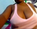 Ébano bbw muestra sus grandes tetas en cam - negrofloripa snapshot 1