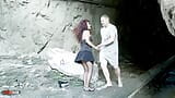 Spanish Skinny MILF Assfucked in a Cave and Squirting Like a Whore snapshot 4