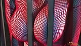 Girl with big tits in a cage gets to suck dick before she is released snapshot 3