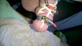 roped estim and cumshot on old bra snapshot 5