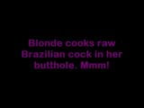 Blonde Cook Grills Raw Cock snapshot 1