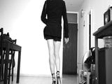 Crossdresser bussines lady outdoor ready to walk snapshot 3