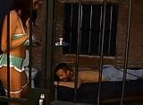 Brutal and sadistic Dominatrix tortures prisonar with toilette humiliation in the cell! snapshot 1