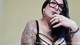 Vends-ta-culotte - Humiliation and brainwashing for submissive man by a nasty dominatrix with tattoos snapshot 19
