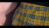 Watch Me Outdoors in a Schoolgirl Skirt, Breasts Out, with Toys snapshot 3