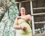 Mature lady outdoors snapshot 1