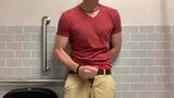 Masturbating in a public bathroom and cumming snapshot 7