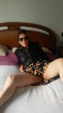 Amateur Italian slut wife spreads legs for the camera snapshot 1