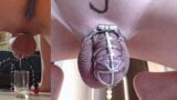 Chastity - 14th day - caged prostate milking snapshot 9