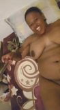 Ebony African Sugar Mum Showing Her Bits snapshot 3