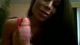 Brunette Dildo Hand and Blowjob snapshot 3