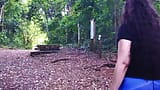 For my pee lovers. Pissing walkingin the forest. Outdoor. snapshot 9