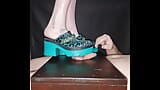 Chunky Slippers Ball Crushing on the Ball Standing Table snapshot 2