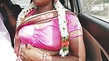 Car sex, Episode -1, part -1, telugu dirty talks, indian telugu sexy saree aunty with ranku mogudu. snapshot 16