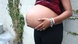 pregnant street-beautiful big belly snapshot 7