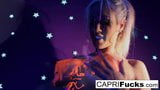 Black-light painted hottie gets a good fucking snapshot 6