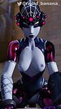 Widowmaker melampau menunggang batang besar dalam pose cowgirl snapshot 20