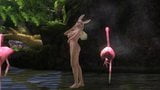 Сексуальная маленькая девочка-зайчик танцует и выглядит горячо snapshot 4