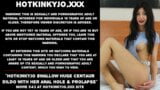 Hotkinkyjo ingoia un enorme dildo con il suo buco anale snapshot 1